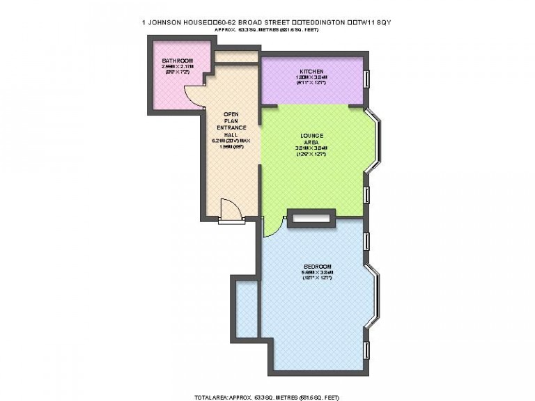 Floorplans For Johnsons House, Broad Street, Teddington